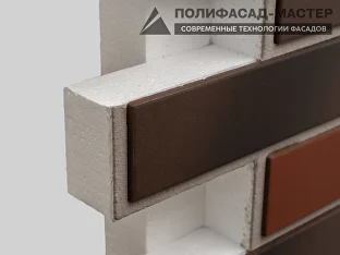 Клинкерная термопанель «Баварская кладка»